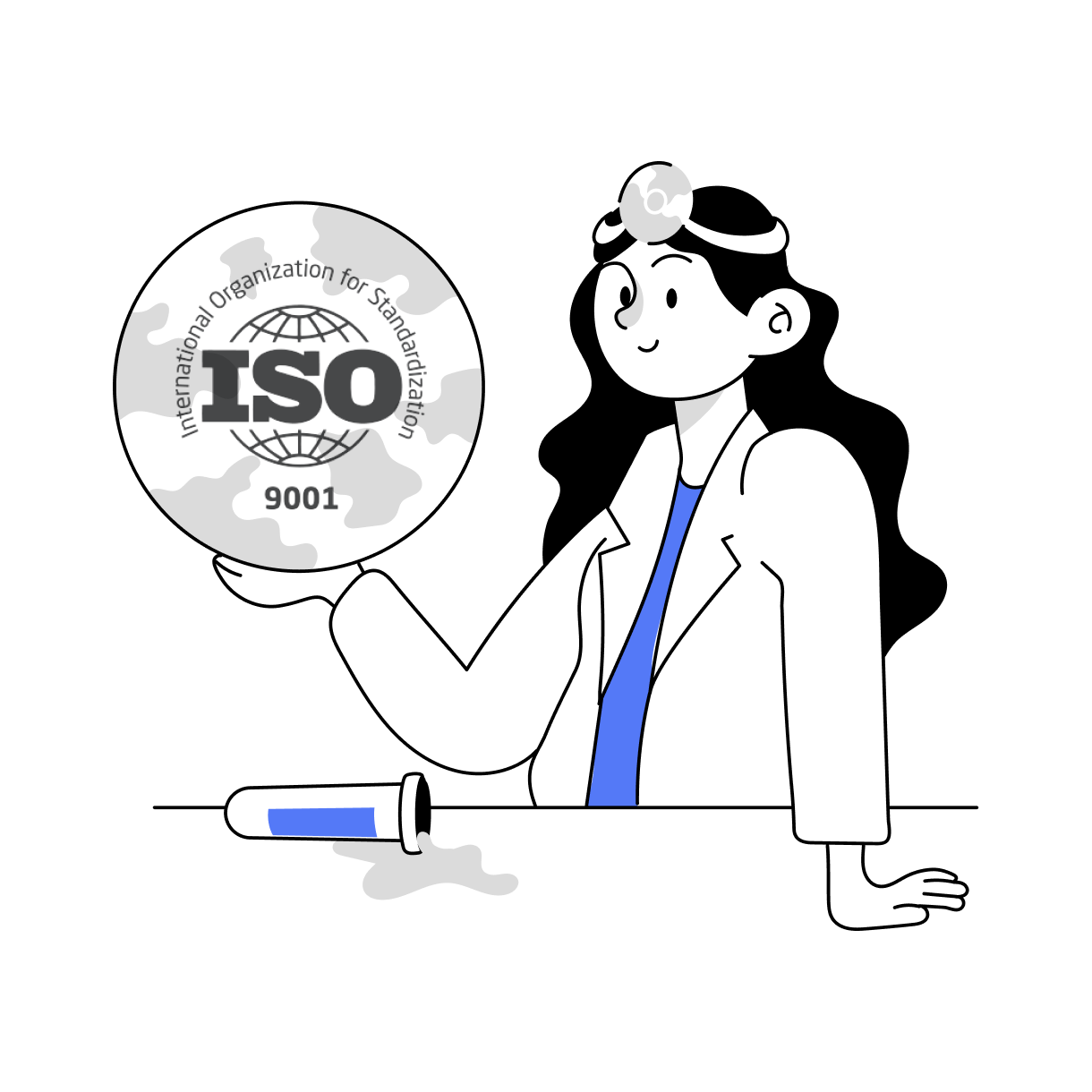 ISO 인증 일러스트